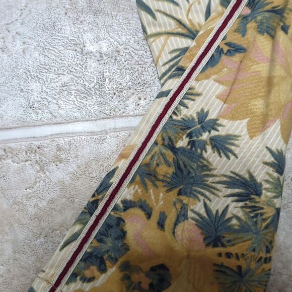 Anthropologie Relaxed Chino Pant Tropical Print 26 - Picture 8 of 9